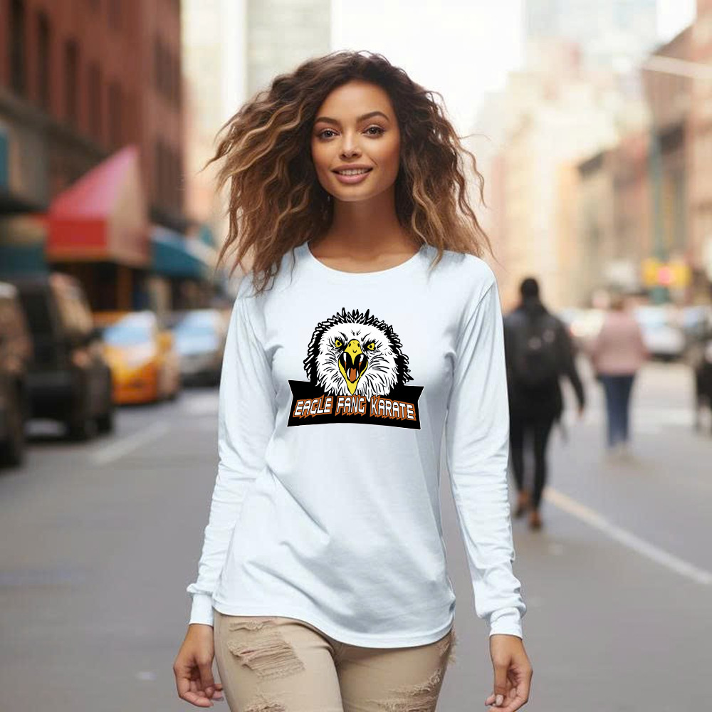 Eagle Fang Karate Shirt Cobra Kai Logo Long Sleeve Shirt Best Presents For Men